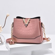 헤스티아 브이라인 버킷 가방