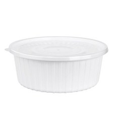 대성기업 고강도 탕용기 소 2.2L + 뚜껑 세트 백색, 1개입, 50세트