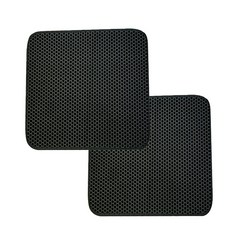 寵物貓用貓砂盆蜂巢墊 YT_RB276 2入, 黑色的