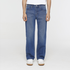 MIRROR PLAY 男士直筒彈性牛仔褲