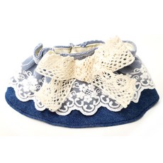 Dog Mom 蓬鬆斗篷, 深藍牛仔