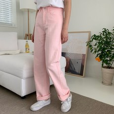 LINDASHOP 女款素色直筒長褲 PT7423K14