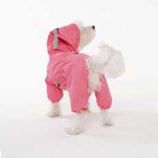 PUPPY ANGEL 寵物 MAGAGIO Rain V2 連帽連身衣 PA-OW151, 1個, 516 粉紅色