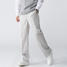 timsfit 男士大尺碼鬆緊帶半寬版西裝褲