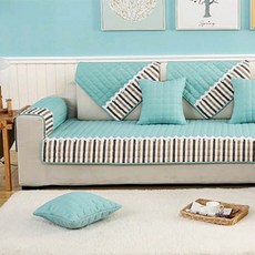 條紋蕾絲沙發墊