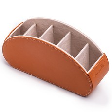 마켓A 가죽 다용도 라운드 보관함, A카멜, 1개