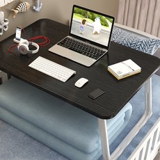 다목적 접이식 베드 책상 테이블 베이직 M, 블랙