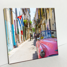 HTP 停放的粉紅色汽車磁磚 C711, 1個