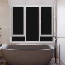 시트메이트 물로만 부착가능한 대용량 무점착 쉴드 시트지, 블랙