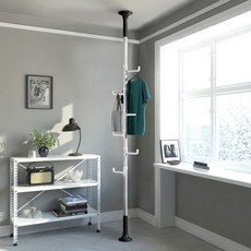 Liwoo 堅固的立桿衣架, 白色