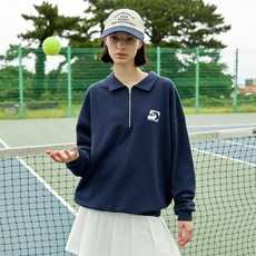 플루크 남녀공용 챔피언십 하프 집업 맨투맨티셔츠 FMT3061