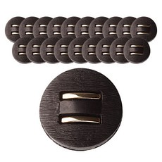 射出一等兵組合鈕扣 21mm, 20個, 金色