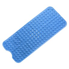 防滑彩色浴缸墊 100 x 40 cm, 藍色, 1個