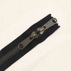 와이케이케이 프리미엄 5호 메탈룩스지퍼 AG580 60cm, 1개, 블랙