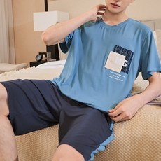 Bonaraon 男士莫代爾涼感短袖睡衣套裝