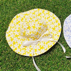 REDPUPPY 狗狗 Lovely 荷葉邊寬簷帽, YELLOW