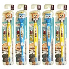 ATEX 兒童用麵包理髮廳牙刷 Step3, 隨機出貨, 1入, 5個