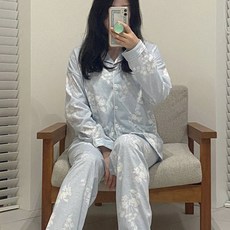 씨오브비 여성용 패턴 파자마 상하의 세트