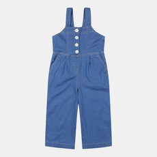 Cindy kids 女童八分牛仔吊帶褲 CITJ20305