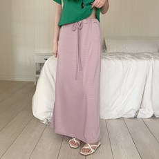 Chic Black La Anje 隨性時尚撞色條紋長裙 cpsk7794k63