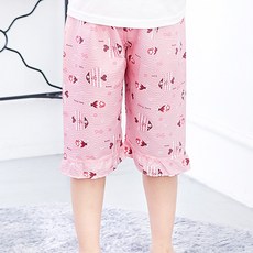 Kids Line 兒童涼感趣味故事七分泡泡紗睡褲