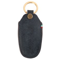 모런 더뉴그랜저 / 쏘나타 DM8 / 넥쏘 현대 044가죽 스마트 키케이스 4버튼, 다크네이비(케이스), 골드(링)