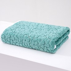 소니오 플라워 소프트 샤워 바스타월 300g 폴리에스테르사, 05 그린, 1개
