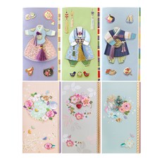 From&To 花朵與韓服紅包袋6件組 FB227-456 / FB228-123, 混色, 1套