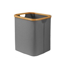 Byunet 高級布藝竹籃, 灰色, 1個