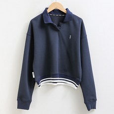 피핀 女性用 貢索訥 翻領大學T 109990