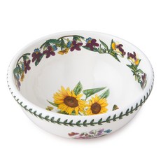 Portmeirion Botanic Garden 系列 20cm 沙拉碗 向日葵, 1個, 向日葵 白色