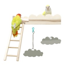 LIP Parrot 牡丹鸚鵡 錐尾鸚鵡 和尚鸚鵡 凱克鸚鵡 玩具3件組 D-10, 1套, 混合顏色