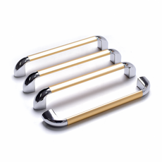 把手世界 高爾夫 2孔 傢俱把手 P160mm 金色, 4個