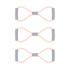 마켓에이 파스텔 8자 튜빙밴드 3p, 핑크