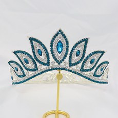 Estella 自助婚紗 H257 珠寶魔幻眼皇冠 EST222, 1個, 銀藍色