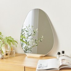 Paroma Aria 不規則桌上化妝鏡 恐龍蛋, 銀鏡