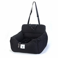 몬스펫 반려동물 차량용 여행 폭신 쿠션 카시트, 블랙, 1개