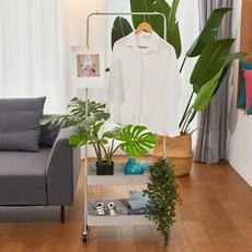 CASAMARU 移動式收納掛衣架, 灰色