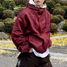 Tom&Rabbit 迷彩緹花連帽防風外套