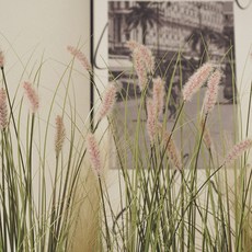 플라우스302 조화 매장 장식 강아지풀 갈대, 핑크, 3개