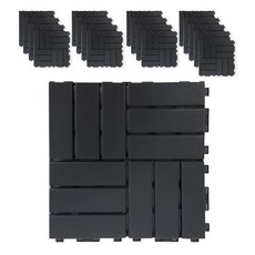 我和我格子預製地板, 18個, 深灰色