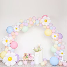 P&B UNITY 馬卡龍雛菊慶典活動用拍照區套組, 1套, 彩虹拱門