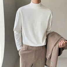 Elsso 男士半高領針織高領毛衣