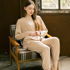 TERAWOOD 女款休閒服鬆緊帶上下套裝