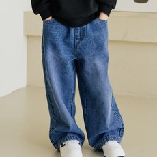 vavkids 兒童刷毛丹寧褲