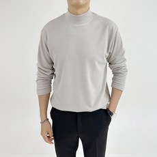 아도르클래식 남성용 리프트 하프 반목폴라 터틀넥 소프트 긴팔 니트 티셔츠