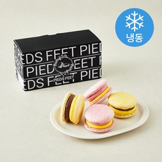 삐에드핏 뚱카롱 2 초코에반하나 2개입 + 딸기에반하나 2개입 세트 152g (냉동), 1세트