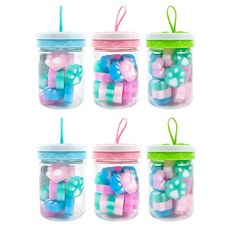 ibis 貓肉球迷你橡皮擦 3款 x 2入組, 1套, 混色