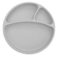 MiNiKOiOi 防滑矽膠餐盤, 銀河灰, 1入