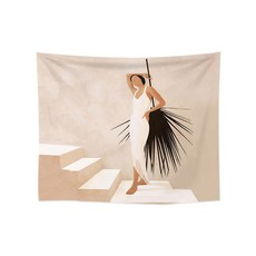 트렌디큐브 감성 패브릭 포스터, 야자